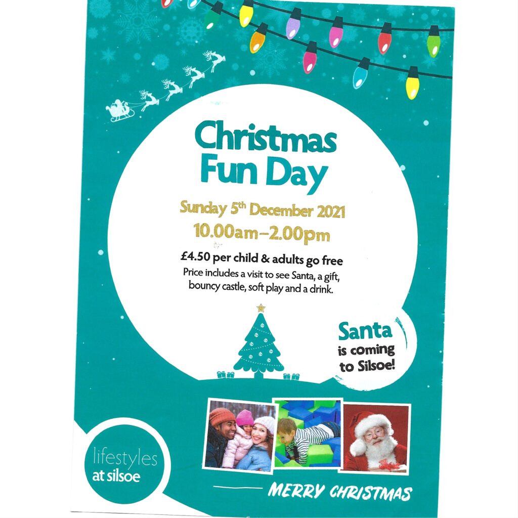 Christmas Fun Day 5 December 2021 at Silsoe Leisure Centre